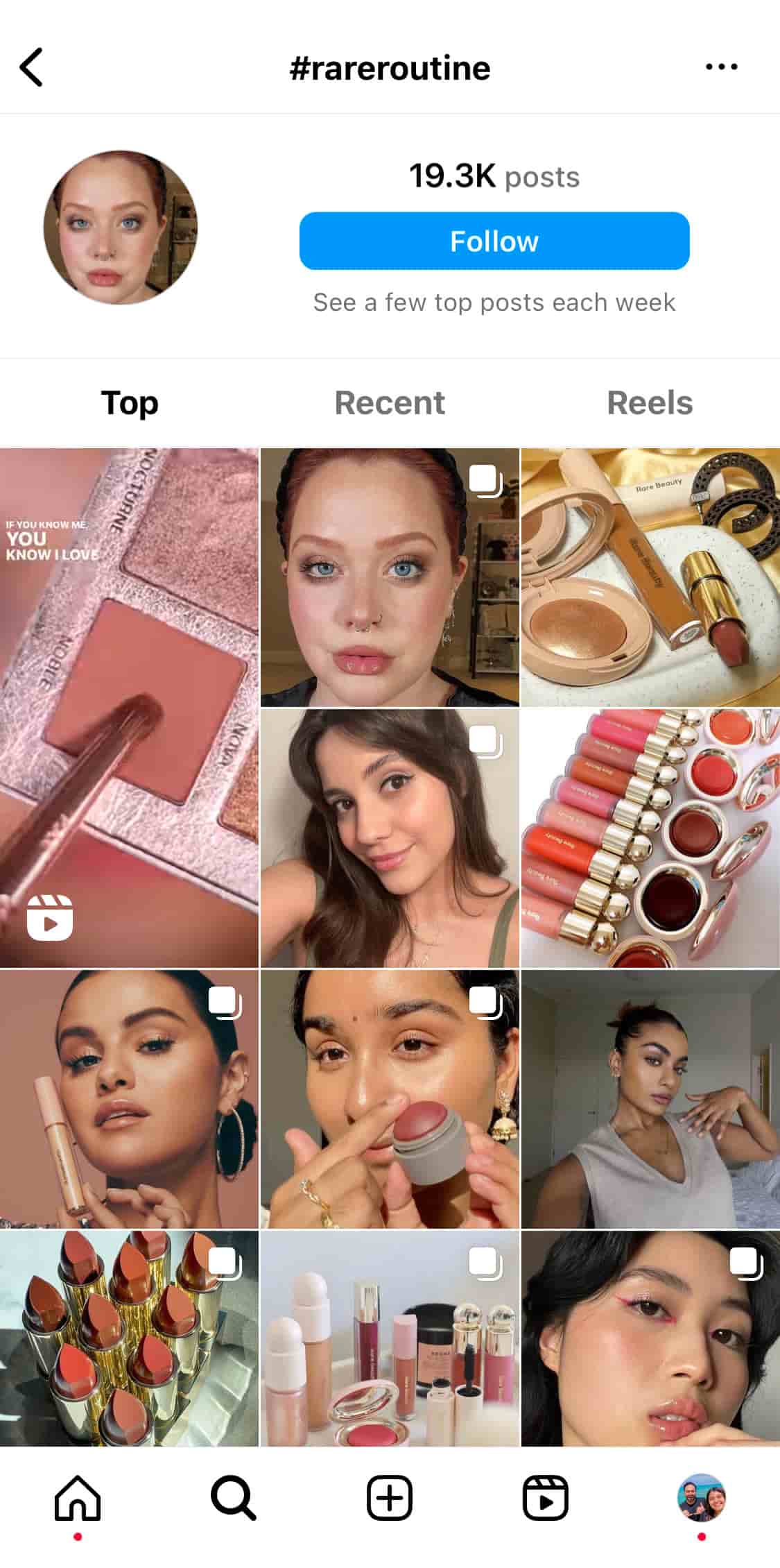 Instagram posts using the hashtag rareroutine