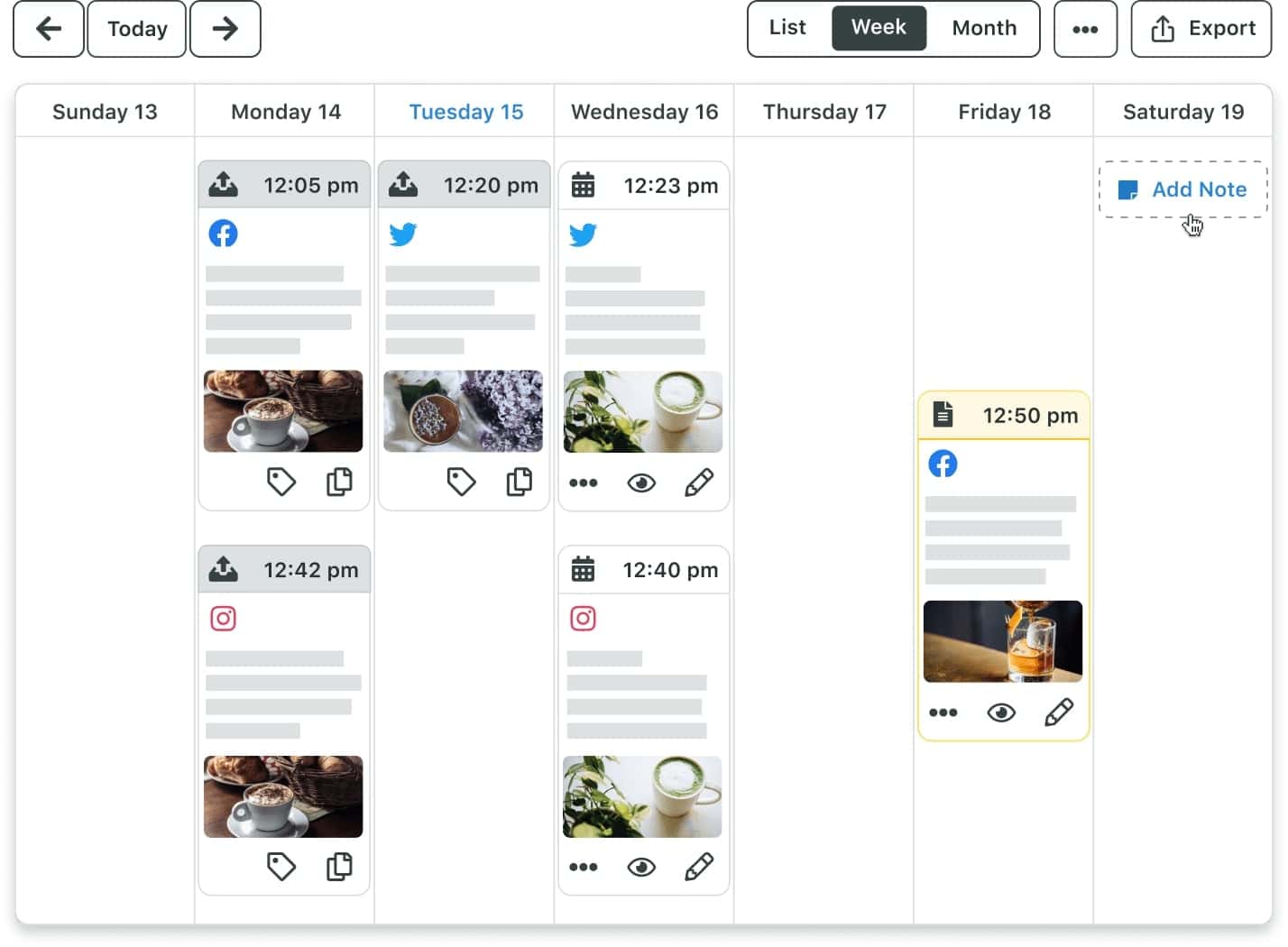 “Sprout’s content calendar allows you to efficiently schedule across socials”