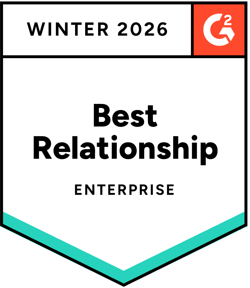 G2 Best Relationship for Social Media Management - Enterprise - Winter 2026